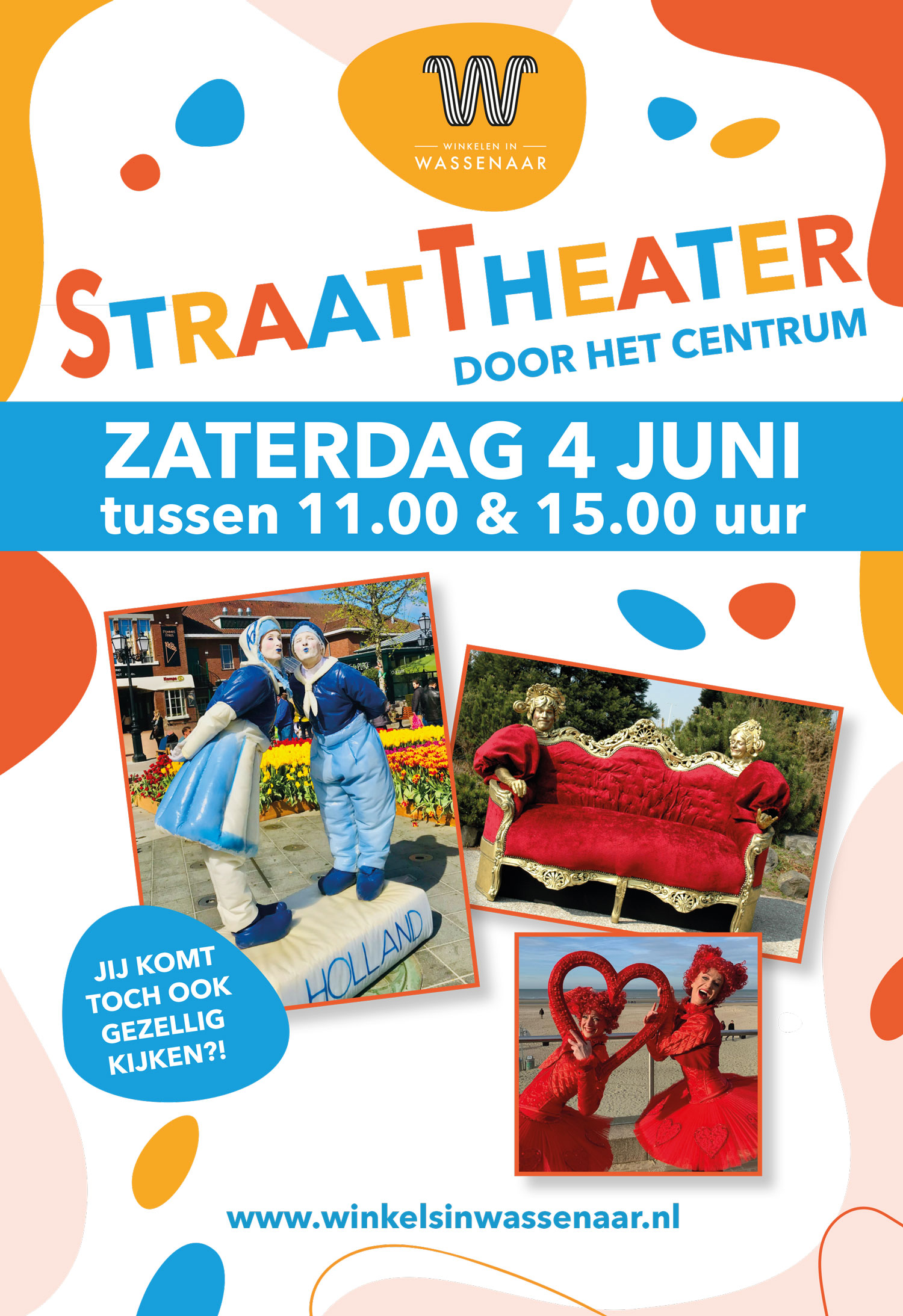 4 juni Straattheater door het centrum