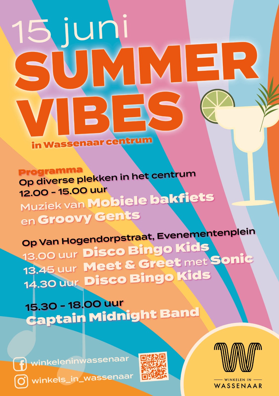 ‘Summer Vibes’ in het centrum! Muzikale gezelligheid voor jong en oud op zaterdag 15 juni