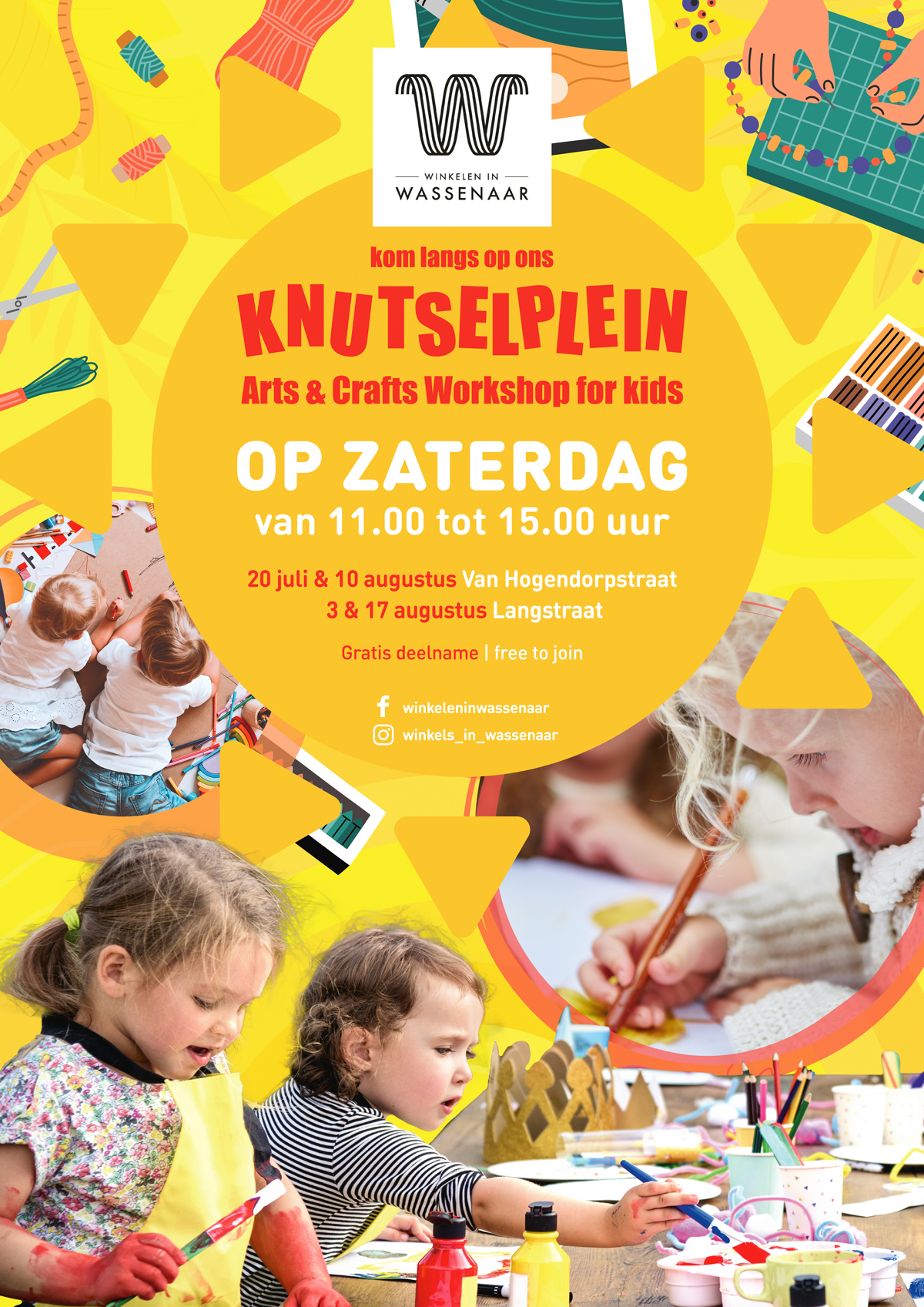 Zomerse Knutselplein in het Centrum van Wassenaar: Een Creatieve Zomervakantie voor kinderen!